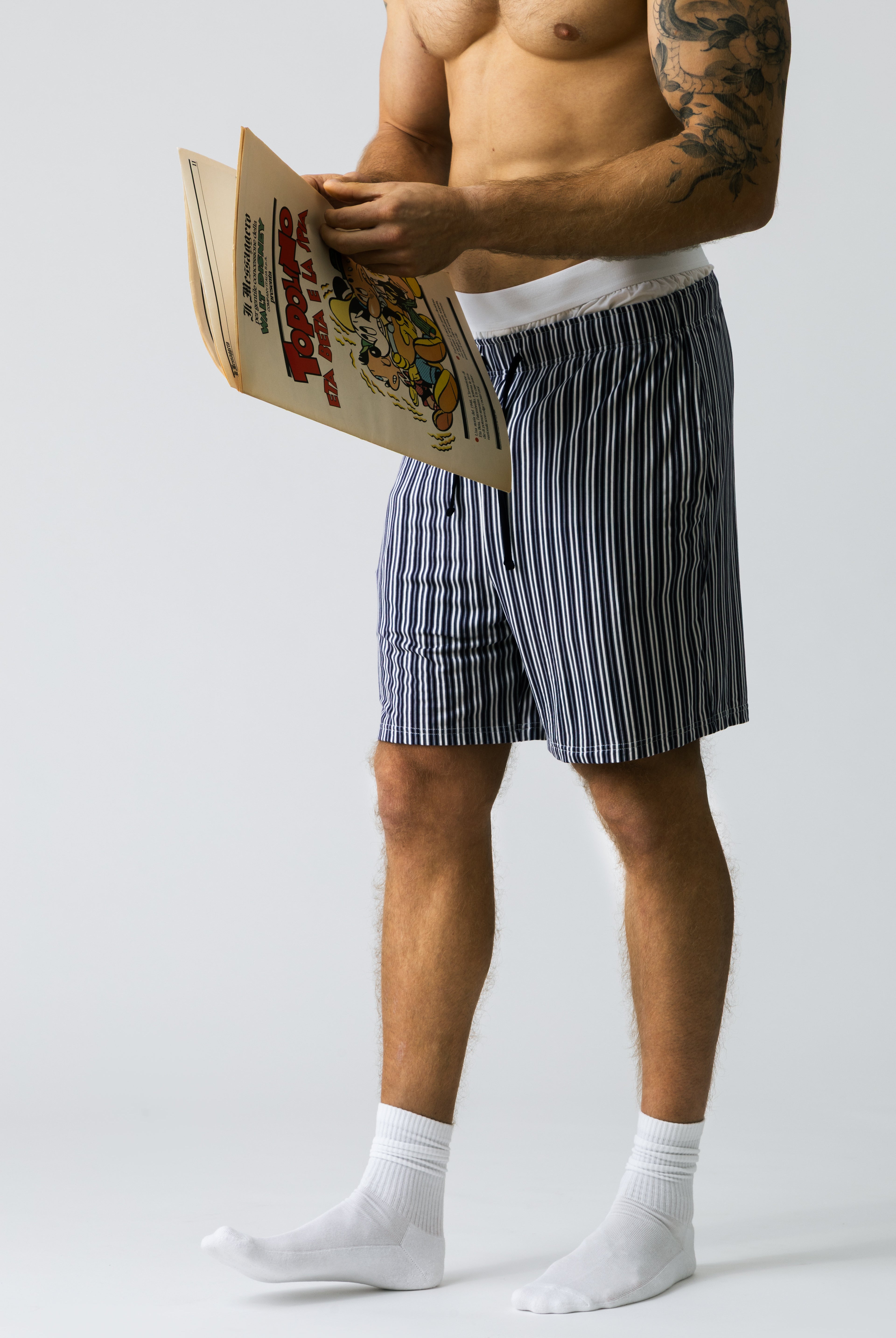 Harbour men’s striped modal shorts – lightweight breathable shorts for everyday home comfort