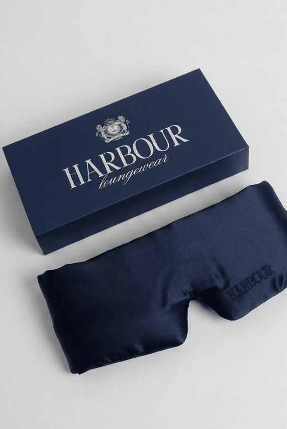 Blackout Sleeping Mask 100% Silk - Harbour