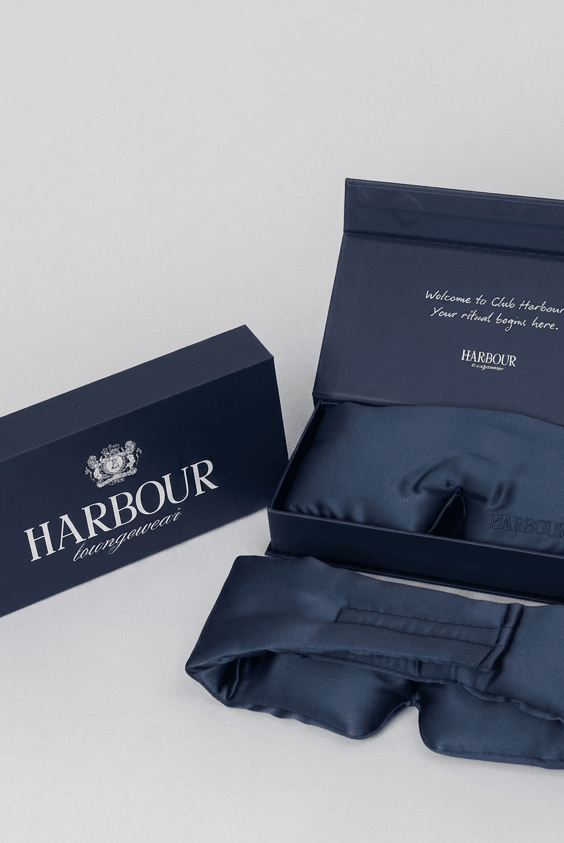 Blackout Sleeping Mask 100% Silk - Harbour