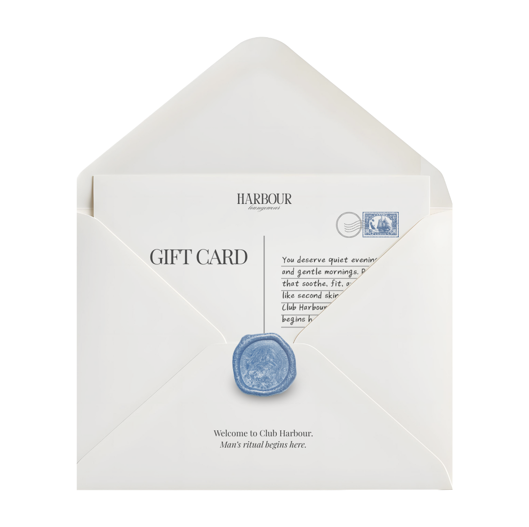 Harbour gift card in elegant white envelope with wax seal – premium gifting experience