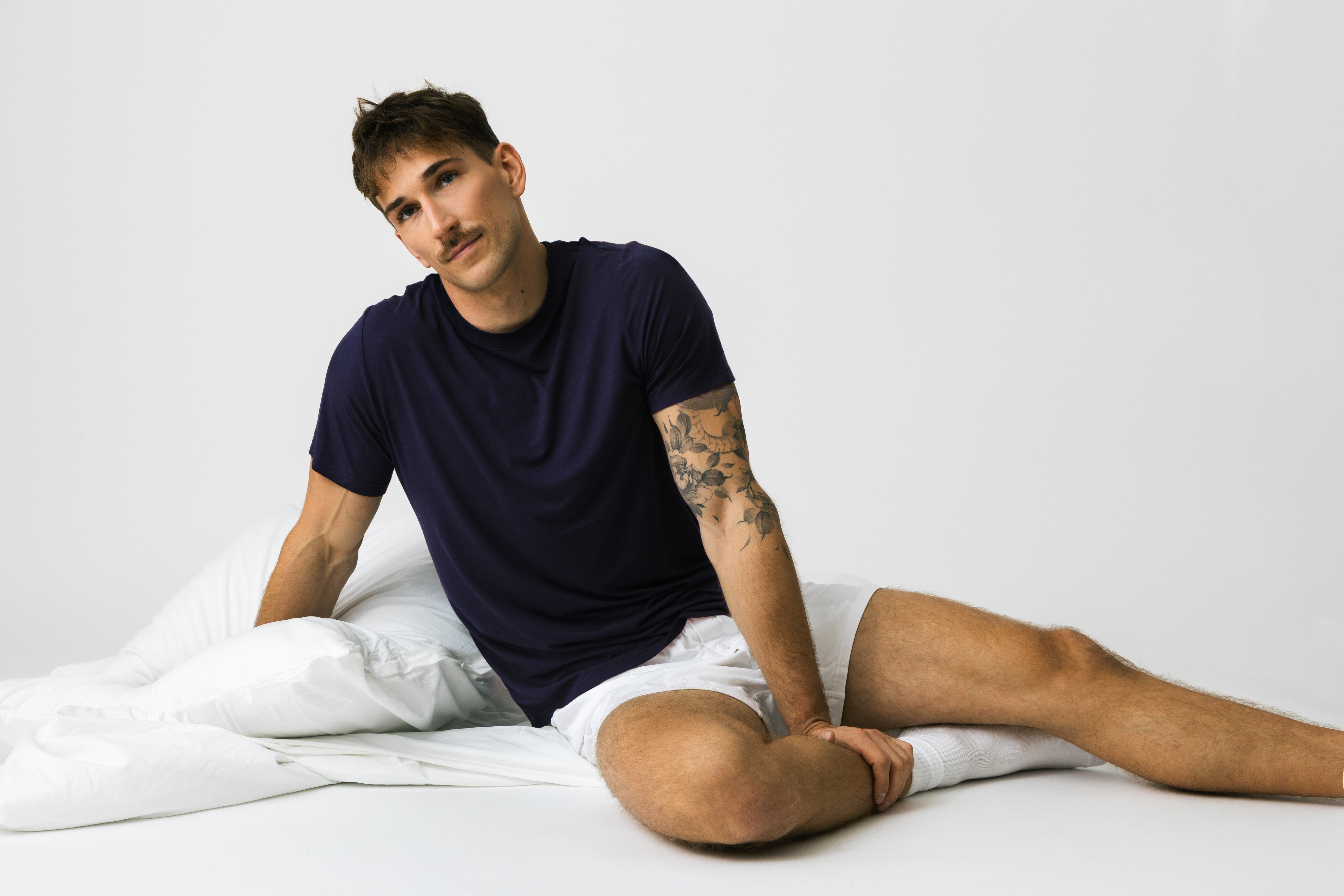 Harbour men’s navy modal T-shirt – soft loungewear top in premium breathable modal