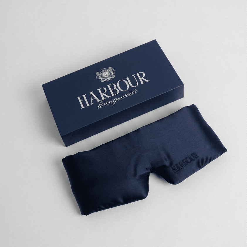 Blackout Sleeping Mask 100% Silk - Harbour