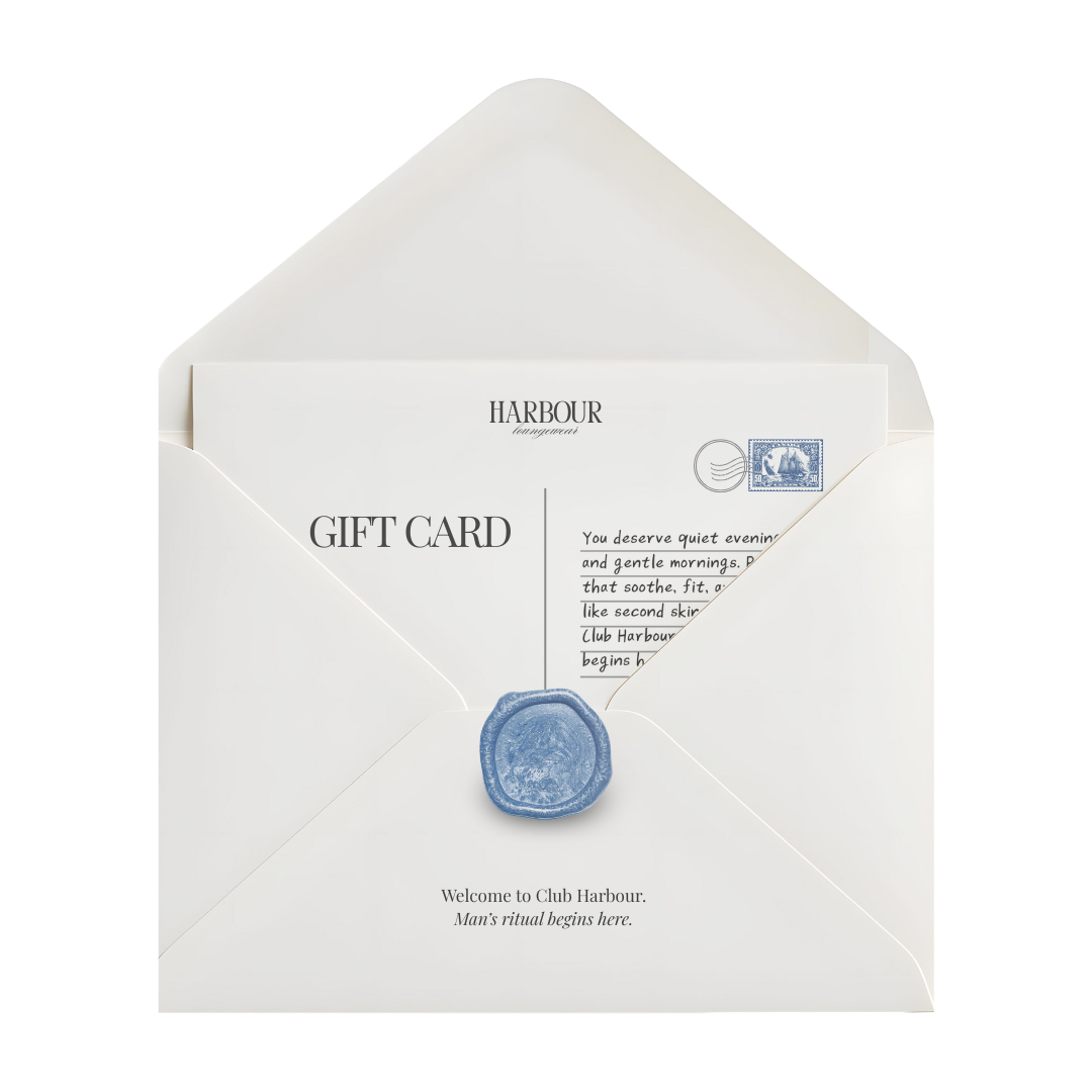 Harbour gift card in elegant white envelope with wax seal – premium gifting experience